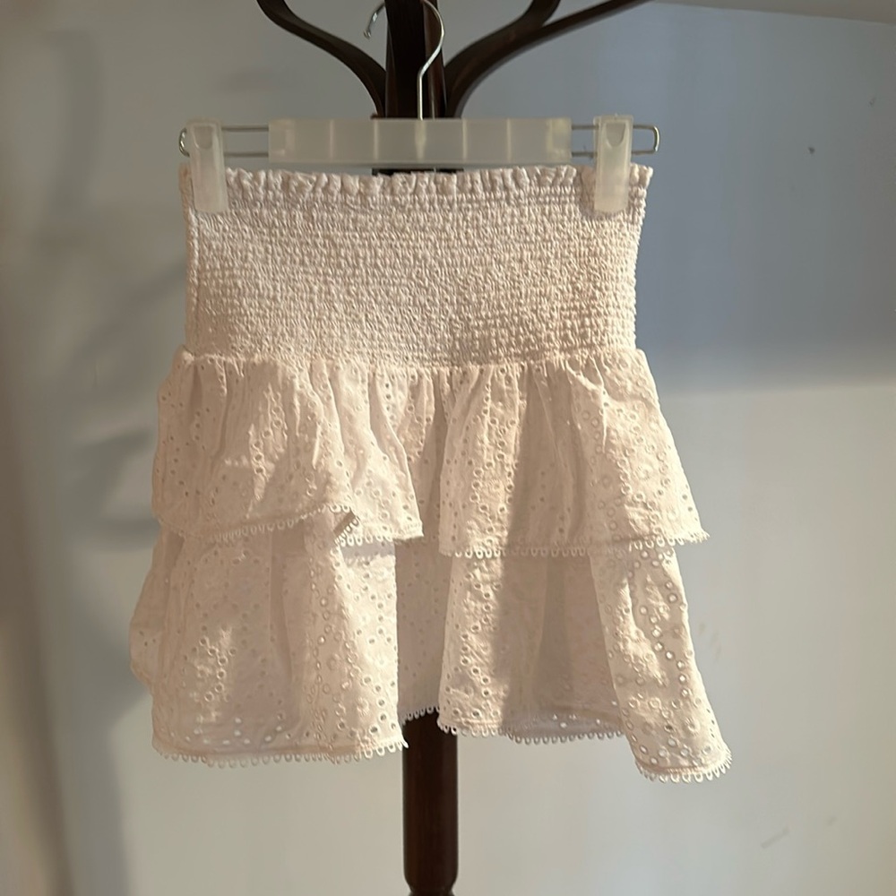 Crew Cuts White Eyelet Skirt L (10-11)